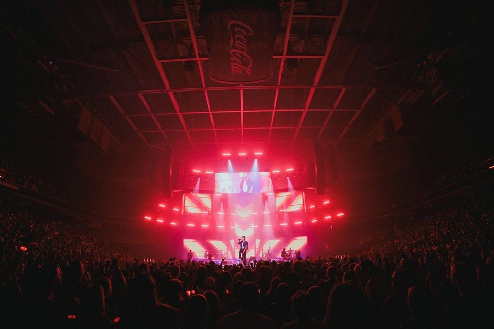 Red LED wall wide at Summer Worship Nights, Philadelphia 2024